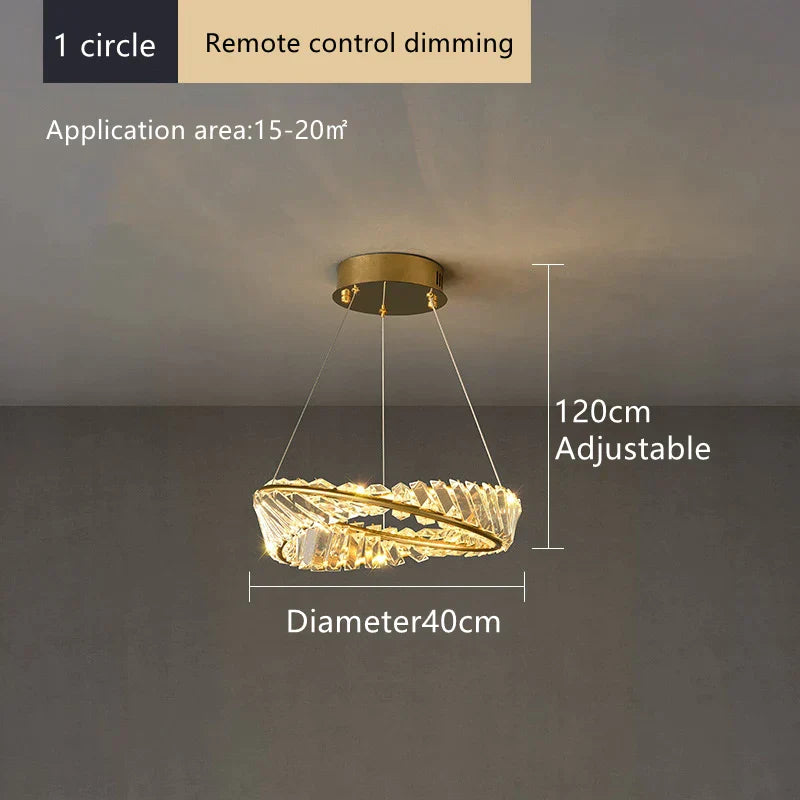 Decorbites™ Kristall-Deckenleuchter: Moderne Luxus-LED-Pendelleuchte für Küchen-, Wohnzimmer- und Flur-Dekoration