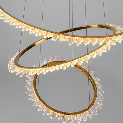Decorbites™ Kristall-Leuchter: Treppen-Hängeleuchte, Wohnzimmer- & Innenbeleuchtung