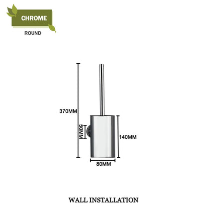 DecorBites™ Gold Toilet Brush Set with Wall Mount Holder