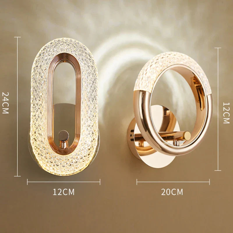 Decorbites™ Kristall-LED-Wandleuchte: Moderne nordische Wandlampen für Wohnzimmer- und Schlafzimmerdekoration