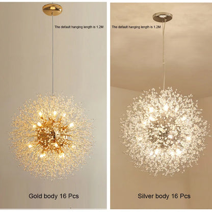 Decorbites™ Dandelion Spark LED-Kronleuchter – Moderne Kunst-Kristalllampen für die Hausdekoration