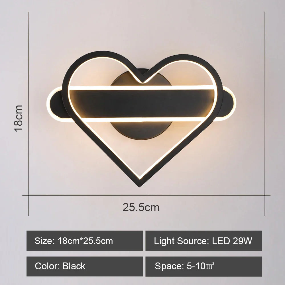 Decorbites™ LED-Acrylic-Wandlampenschirm für Schlafzimmer Wohnzimmer Heimdekoration