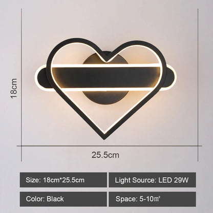 Decorbites™ LED-Acrylic-Wandlampenschirm für Schlafzimmer Wohnzimmer Heimdekoration