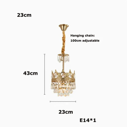 DecorBites™ Crystal LED Pendant Light for Living Room