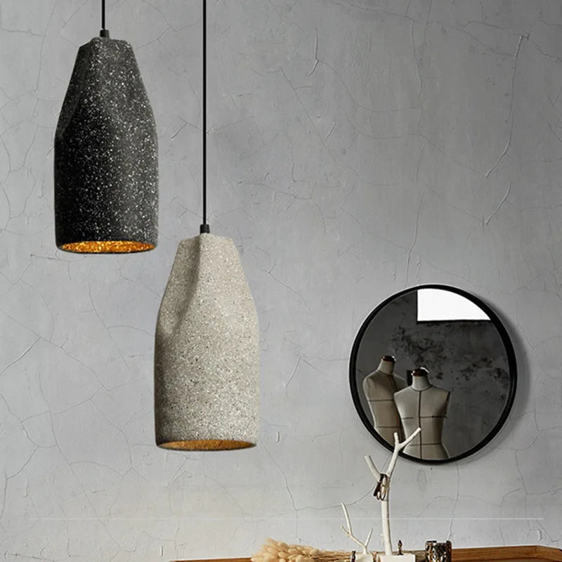 Decorbites™ Industrieller Stil Pendelleuchte, Grau/Schwarz E27 Lampe für Schlafzimmer, Café, Bar