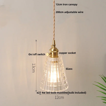 DecorBites™ Copper Knob Iron LED Pendant Light - Adjustable Nordic Modern Hang Lamp