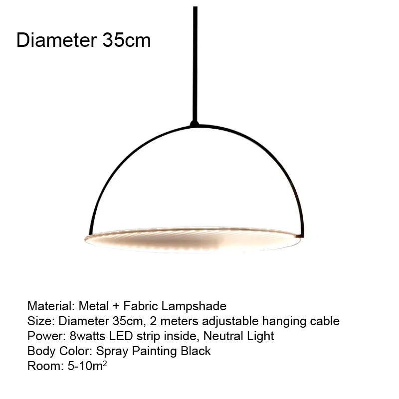 Decorbites™ Kepler Stoff-Hängeleuchte - Bar Loft Esstischleuchte