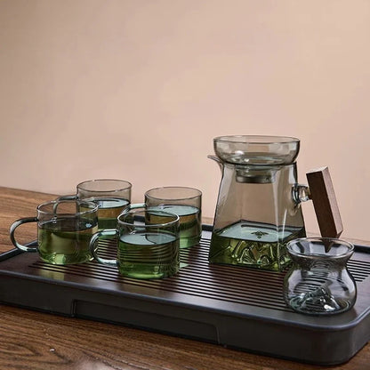 Decorbites™ Glas-Kung-Fu-Teebecher-Set mit Griff und Sieb, 350 ml