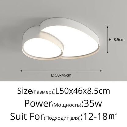 Decorbites™ Deckenleuchten: Modernes & einfaches Einbauleuchte LED-Lampe für Wohnzimmer, Schlafzimmer, Arbeitszimmer