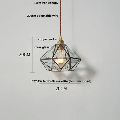 Decorbites™ Glas-LED-Hängeleuchte: Handgefertigte japanische Stil verstellbare Hängeleuchten
