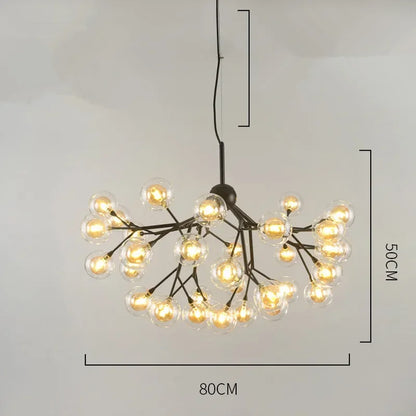 Decorbites™ Heracleum Firefly Glas Kugelleuchter - Luxusbeleuchtung für Treppenhaus und Esszimmer