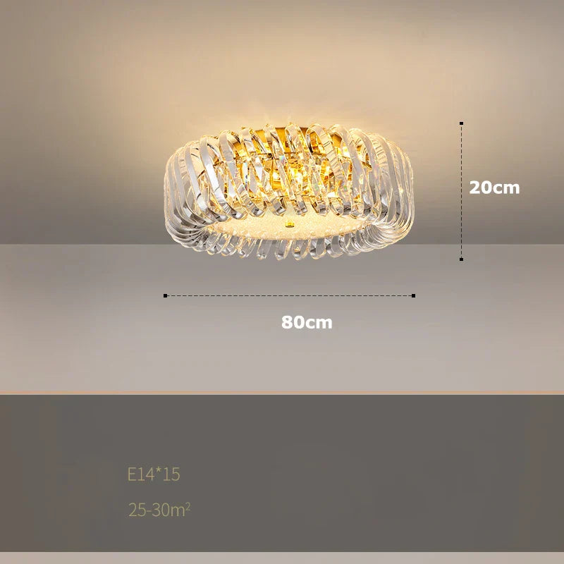 Gold LED Trend Chandelier