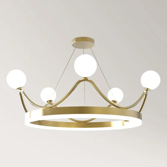 Decorbites™ Krone LED Kronleuchter: Elegante Ring-Lüster Pendellampe für Kinderzimmer