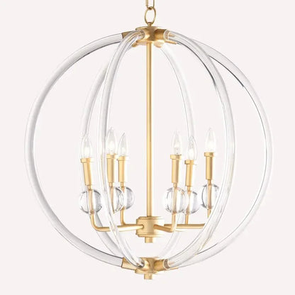 DecorBites™ Country Industrial Ball Chandelier for Home Decor, Bedroom, Living & Dining Room