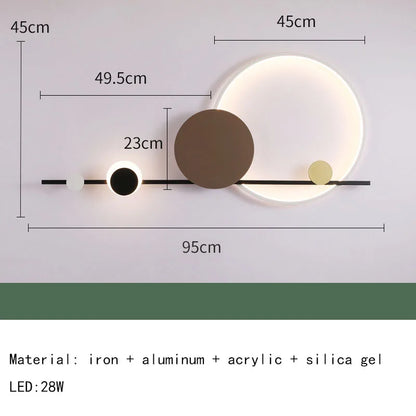 Decorbites™ Art-Deco-LED-Wandleuchten: Hotel-Esszimmer-Wandleuchte Treppenhaus Gang Korridor Lampe