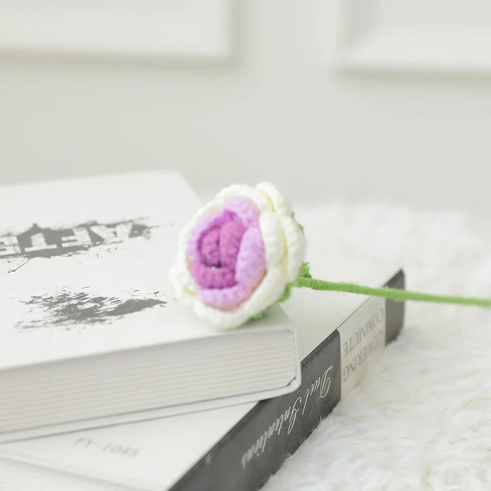Decorbites™ Strauß aus gehäkelten Rosen DIY Häkelanleitung Hochzeitsgeschenk Muttertag-Geschenk