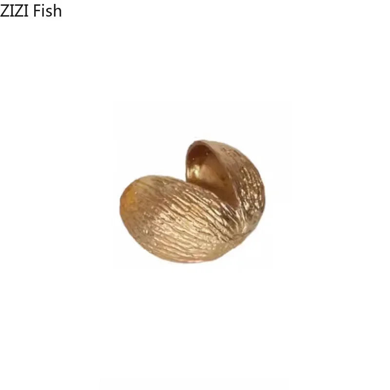 Decorbites™ Goldene Nuss-Schalen-Ornamente Moderne Handwerkskunst Schreibtisch-Dekoration Kunstwerk Raumästhetik Dekoration