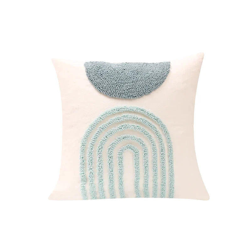 DecorBites™ Geometric Tufted Diamond Pillow Cover 45x45cm/30x50cm Square for Living Room