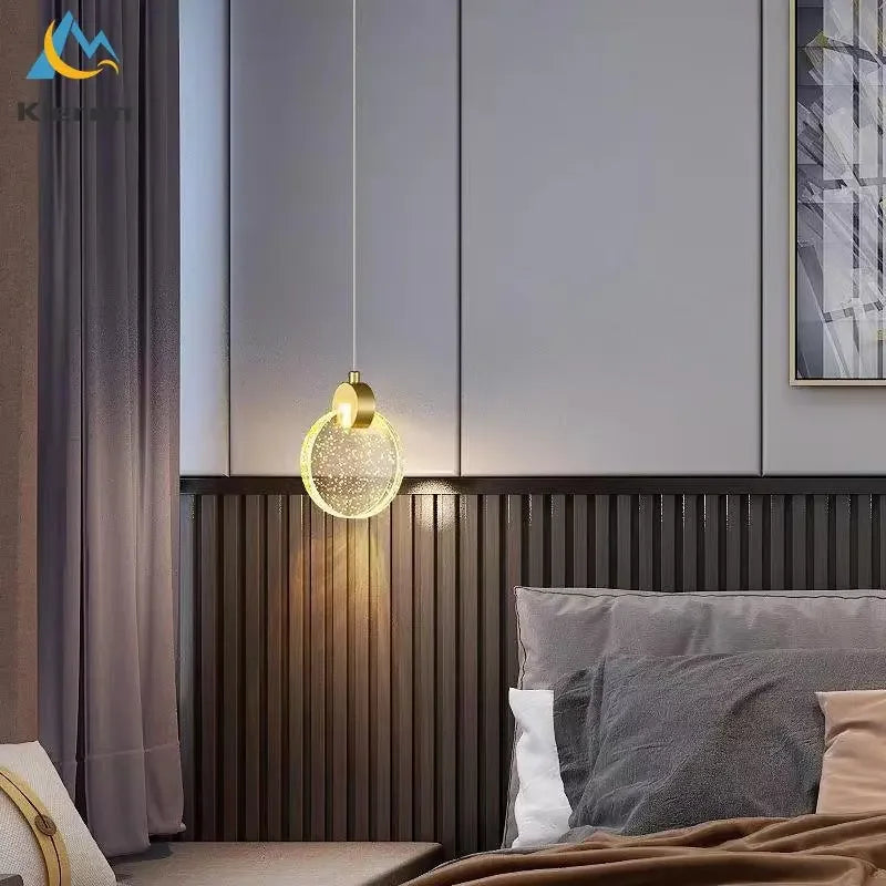 Decorbites™ Kristall-LED-Kronleuchter Dreifarb-Licht Pendelleuchte für modernes Wohnzimmer
