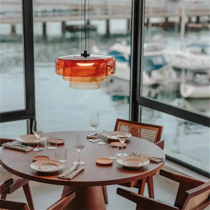 Decorbites™ Levels Bunte Glasanhängerleuchte: Moderne LED-Kronleuchter für Esszimmer, Bar und Wohnzimmer