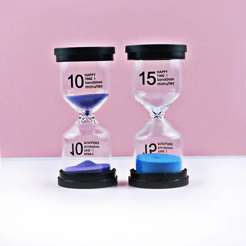 Decorbites™ Kinder 30-Minuten Sanduhr Timer für Hausaufgaben, Zähneputzen, 7 Farben