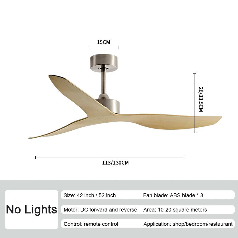 Decorbites™ Industrielle Wind-Deckenventilatoren mit ABS-Propellern, Fernbedienung und leisem Betrieb
