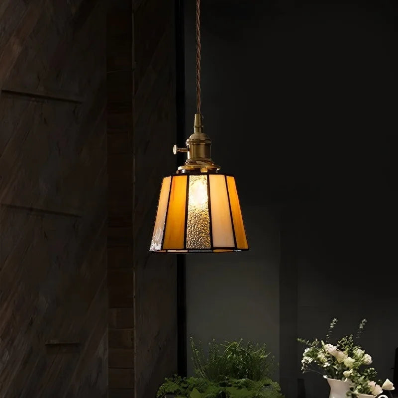 Decorbites™ Japanisches Vintage-LED-Kupfer-Hängeleuchte für Küche, Bar, Café und Wohnzimmer