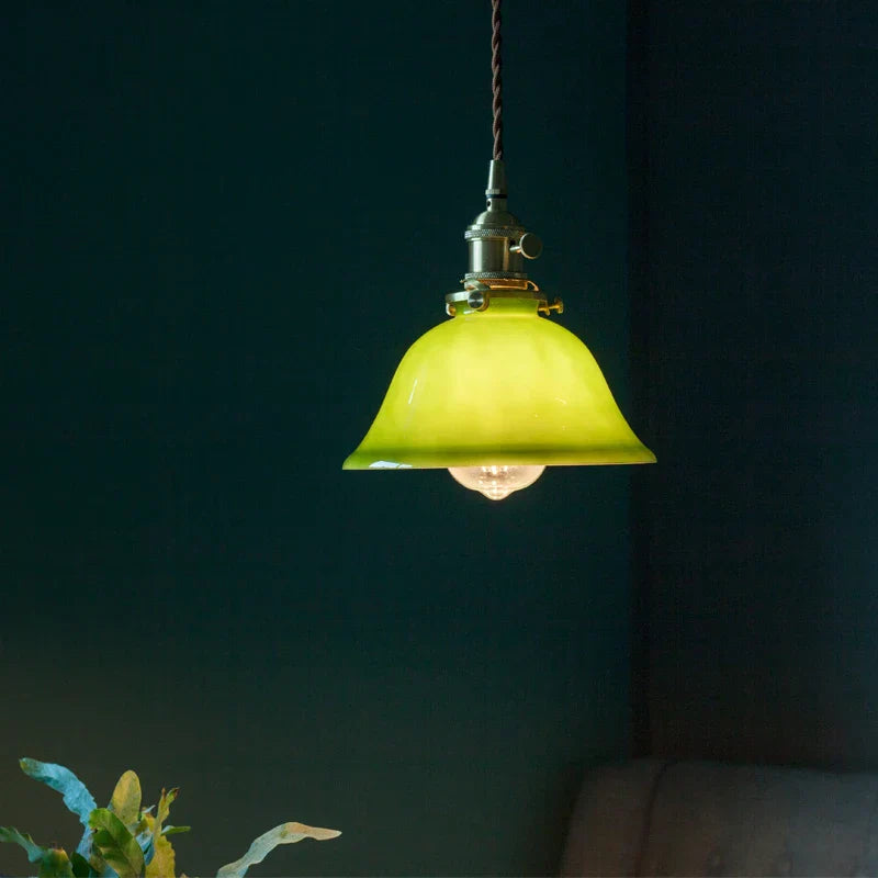 Decorbites™ Grüne Glas-LED-Pendantleuchten: Vintage Japanisch-Amerikanischer Stil Hängelampe