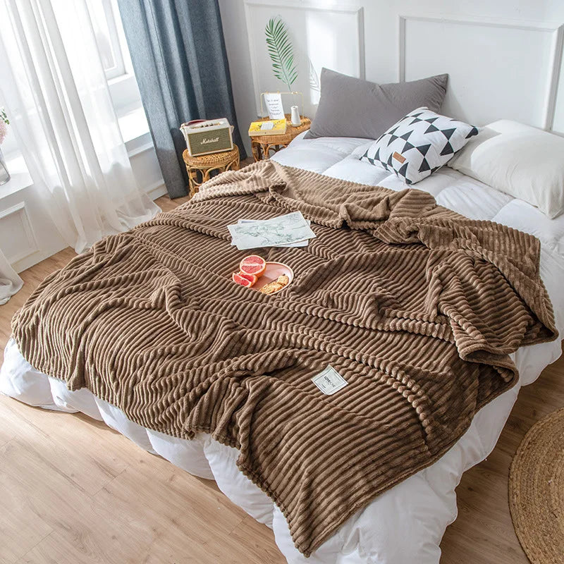Decorbites™ Kuschelumarm-Decke - Weiche Sweatshirt-Wurfdecke für Sofa & Bett
