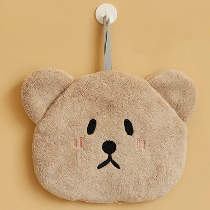 Decorbites™ Kinder Bären-Handtuch: Weiches Korallen-Samt saugfähiges Reinigungstuch
