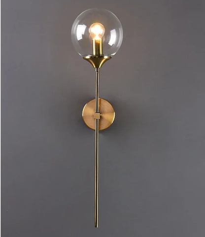 Decorbites™ Goldene Glasball-Wandleuchte: Moderne nordische Metallbeleuchtung für das Wohnzimmer