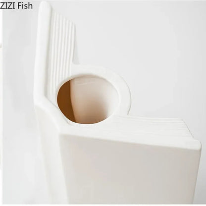 DecorBites™ Creative Flowers Desk Decoration Vase | Artificial Floral Decor for Aesthetic Rooms