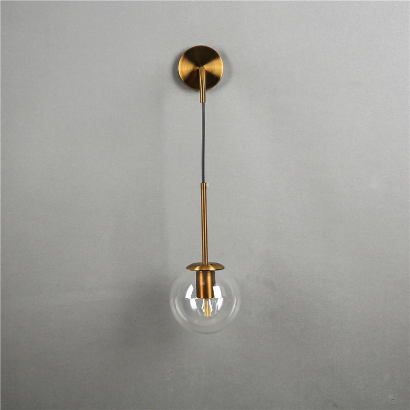 Decorbites™ Glasball-Wandlampe: Nordisch Moderne LED-Beleuchtung für Wohnzimmer, Schlafzimmer und Flur