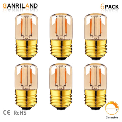 Decorbites™ Goldgetöntes LED-Röhrenlicht, 1 W, Warmweiß, dimmbar, Vintage-Stil