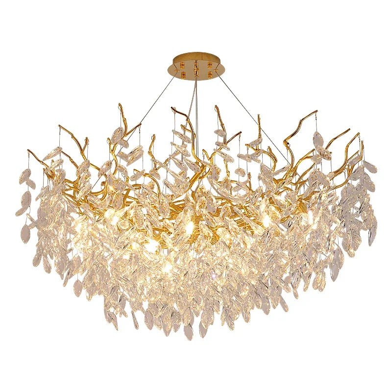Gold Branch Crystal Chandelier Round150cm