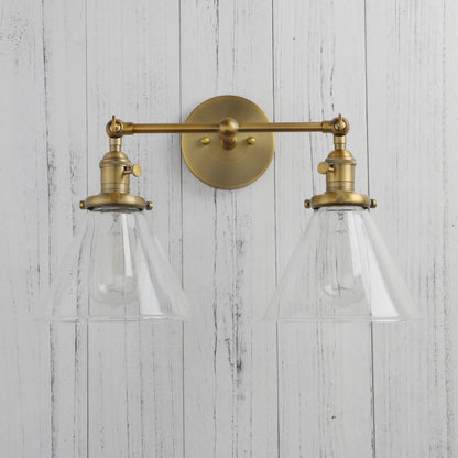 Decorbites™ Trichter-Glas-Wandleuchte für Schlafzimmer- und Loft-Dekoration