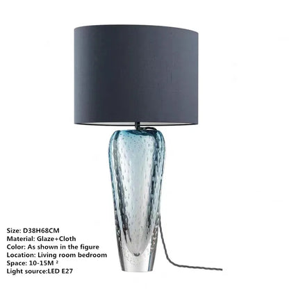 Decorbites™ Glas-Tischleuchte: Moderne Kunst-LED-Schreibtischlampe für Zuhause und Hotel