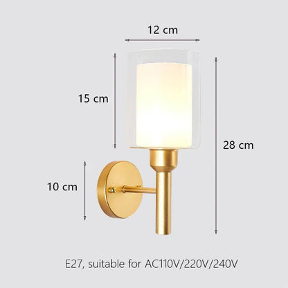 Decorbites™ Eisen-Wandlampe mit Glasball, elegante Wandlampe für Treppen und Lesen im Zuhause