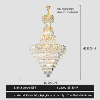 Decorbites™ Elegante Kristall-Lüster für luxuriöse Wohnzimmer-Dekoration