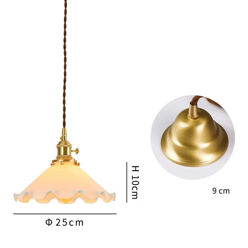 Decorbites™ Glas-LED-Hängeleuchte: Moderne Kupfer-Nordische Innenbeleuchtung für Zuhause, Café, Schlafzimmer & Wohnzimmer