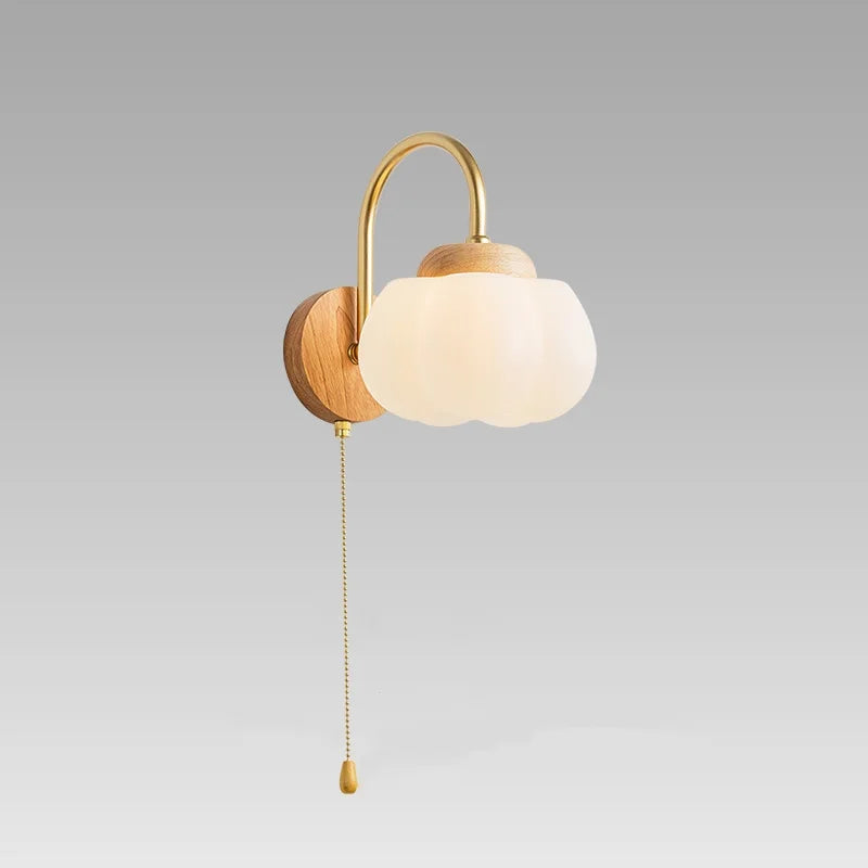 Decorbites™ Baumwoll-LED-Wandleuchten mit Zugschalter für Restaurant, Wohnzimmer, Schlafzimmer
