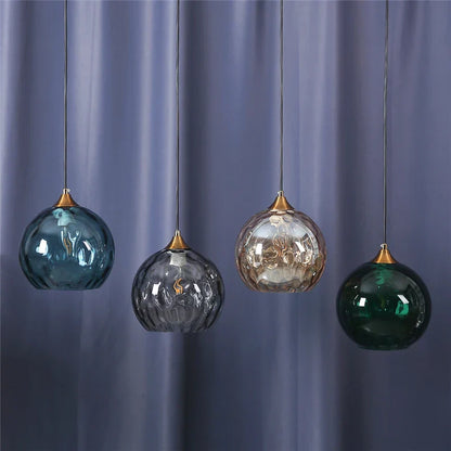 DecorBites™ Glass Ball Pendant LED Chandelier for Bedroom Dining Room Kitchen