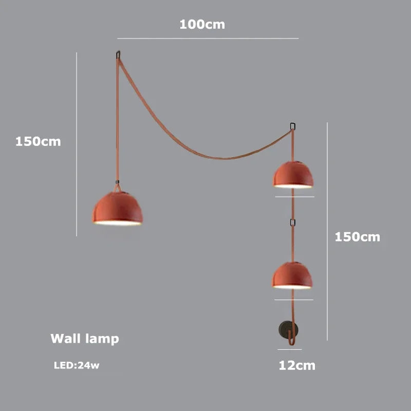 DecorBites™ LED Belt Chandelier Pendant Light for Dimmable Indoor Lighting in Living Room