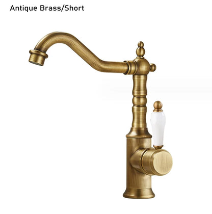 Decorbites™ Gold Luxus-Küchenarmatur für Haushaltsspüle, Heiß- und Kaltwassermischer