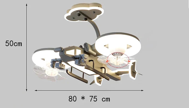 Contemporary LED Ceiling Fan