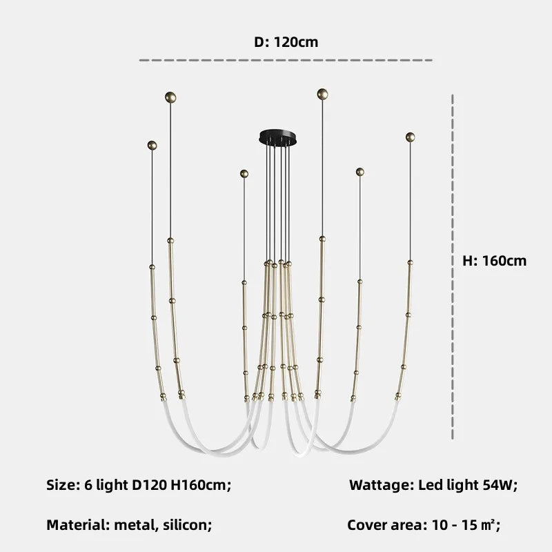 Decorbites™ Bambus-Hängeleuchten: Nordische Loft-Treppen-LED-Lampen für minimalistisches Dekor