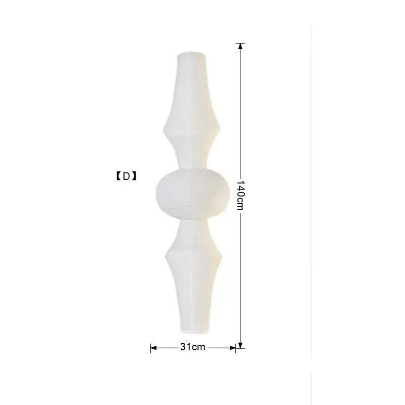 Rice Paper Pendant Light Japanese Minimalism White