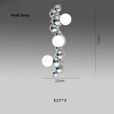 Decorbites™ Dimmbare LED-Hängeleuchte für das Wohnzimmer - Gold Silber Leuchte