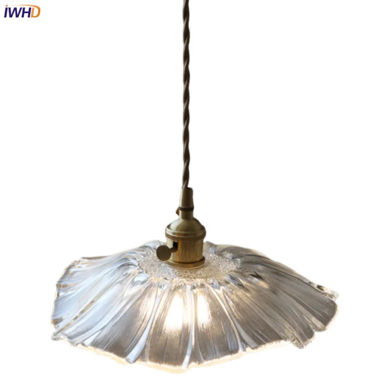 Decorbites™ Klares Glas Nordisches LED-Hängeleuchte mit Messingknopf-Schalter