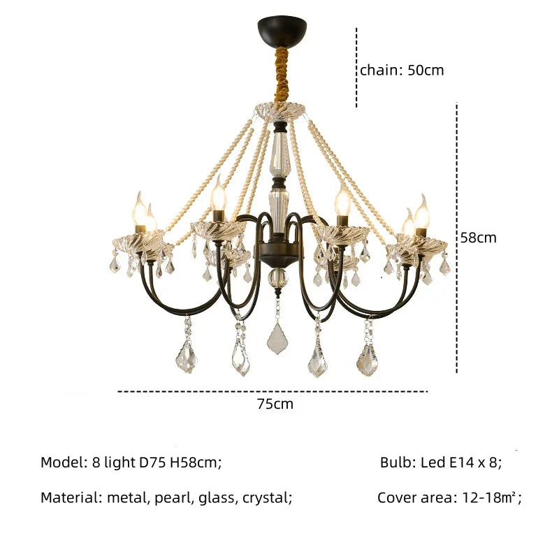 Decorbites™ Kristall-LED-Kronleuchter Wohnzimmer Luxusbeleuchtung E14 Hänge-Lampen